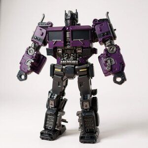 Transformers Third Party Shattered Glass Purple Optimus Prime Action Figure Used